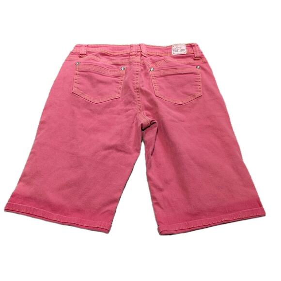 Love Nation Jean Shorts Pink Size 12 Rhinestone Gems - Picture 2 of 7
